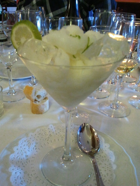 Restaurante en Palafrugell sorbete de Gin Tonic